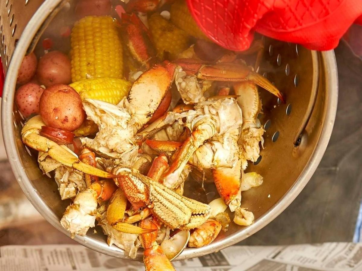 a plate of food on a table