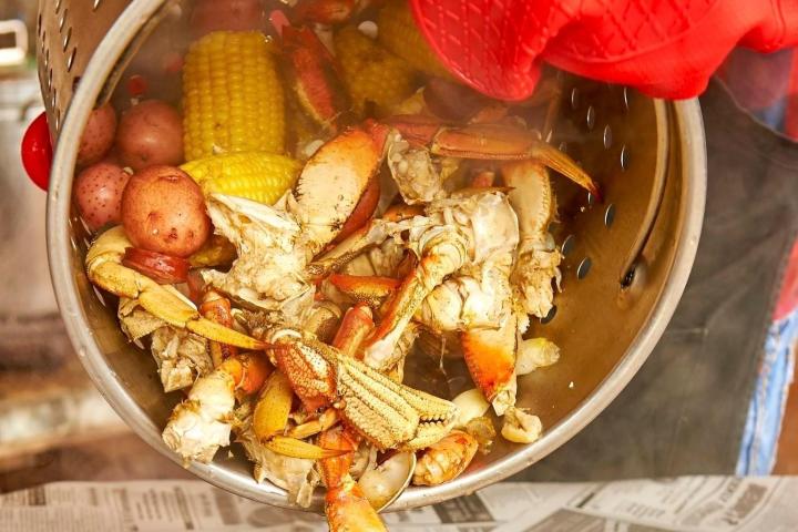 a plate of food on a table